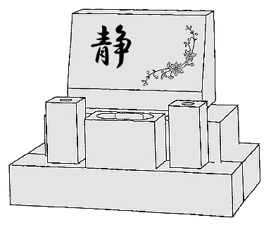 洋墓　文字彫り例